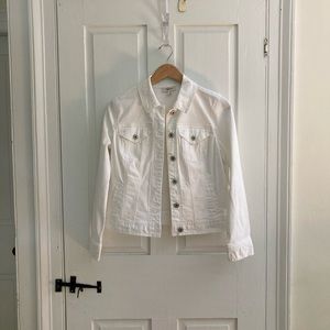 NWT Style & Co. White Jean Jacket